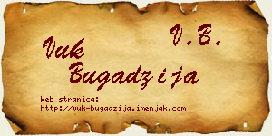 Vuk Bugadžija vizit kartica
